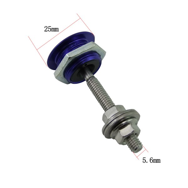 Hurtiglås Motorhjelm Pin Universal Nummerplade Låseklips, Knap Bonnet - Farve - DP16-25 (Pakke med to)