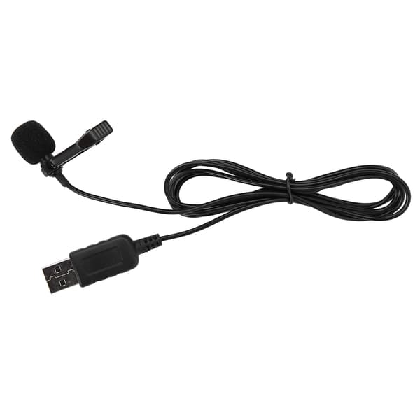 USB Clip-on Datamaskinmikrofon Omnidireksjonell Minimikrofon Kondensator for PC