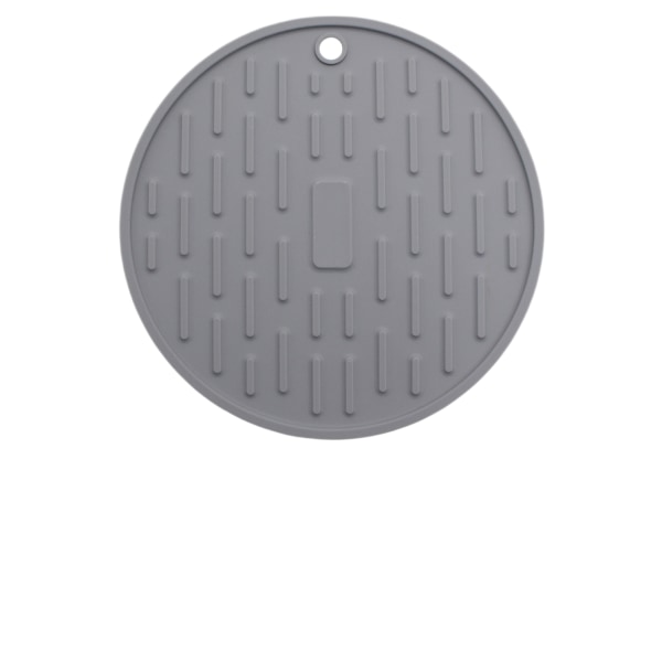 Torkmatta av silikondisk - Hygienisk torkdyna - Robust kompakt Lätt att rengöra bricka Skyddar ytor Förhindrar vattenuppbyggnad (grå)