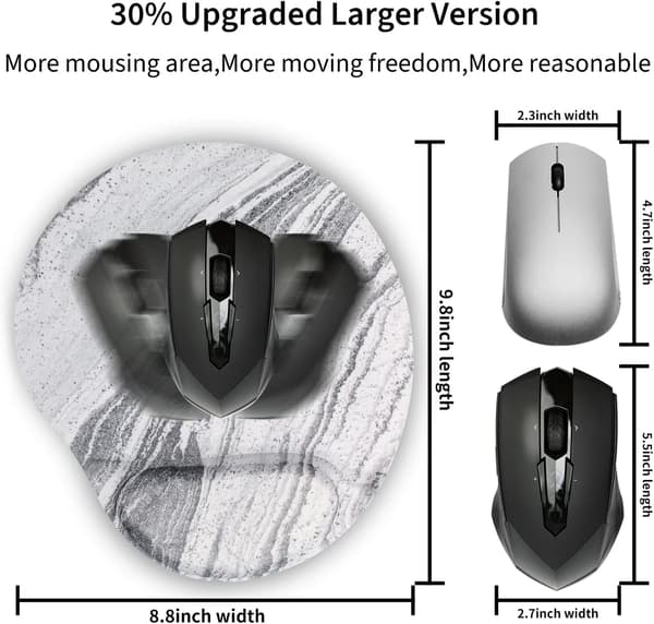 Ergonomisk Musematte med Håndleddstøtte, Søt Musematte med Håndleddstøtte, Komfortabel Musematte for Hjemmekontor, Spill og Arbeid med Datamaskin