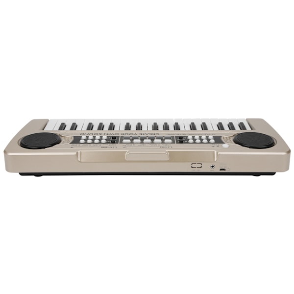 Elektronisk keyboard 37 klaverer børnelegetøj musikinstrument med mikrofonBrun