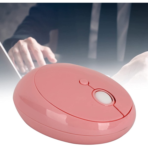 USB optisk fiberkabel datamaskin, 800, 1200, 1600 DPI, en-knapps automatisk paring enhet, 3.0 mus (rosa)
