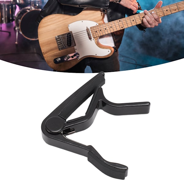 Gitarr Capo Metallstruktur Gummiplatta Professionell Trigger Capo för Akustisk Elektrisk Gitarr Ukulele