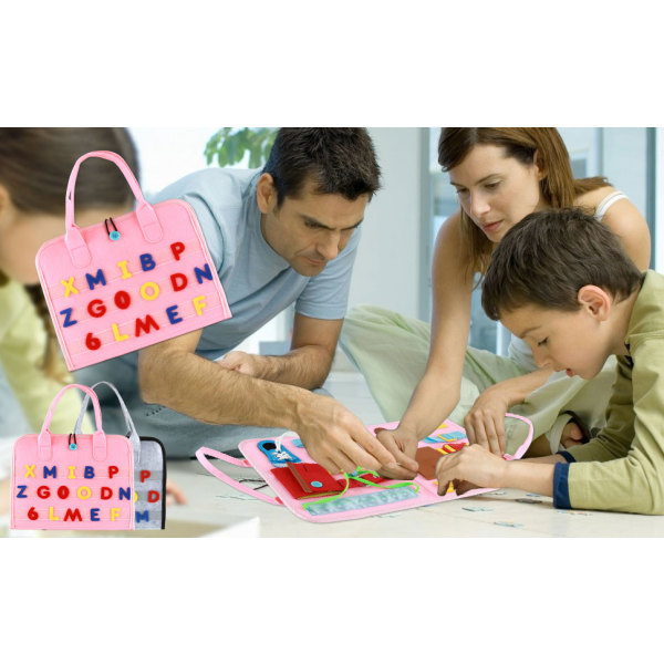 Upptagen bräda för småbarn Montessori Leksaker Grundläggande färdigheter Board Pojkar och flickor Tidiga utbildningsaktiviteter Leksaker för att förbättra finmotoriken