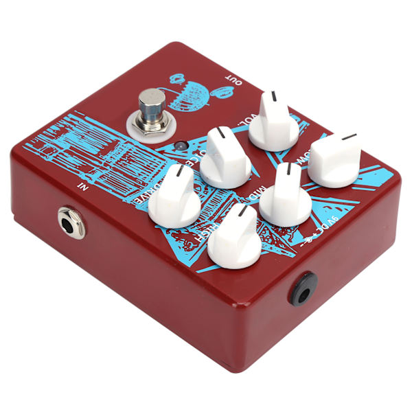 Gitarrdistorsionseffektpedal Flera lägen Bärbar Instrumenttillbehör CP‑58