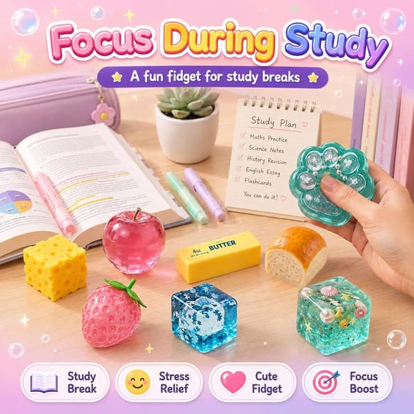 8-delad Squishy Box Mystery Fun Set Pack Squishies, Samlarobjekt Överraskning Socker Långsam Retur Funbox, Idealisk Semester Födelsedagspresent