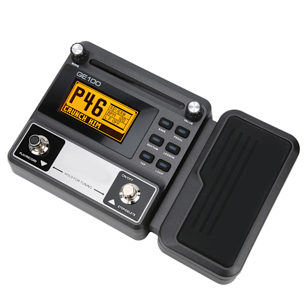 Guitar MultiEffects Pedal med 180 s Loop-optagelse Touch High Light LCD-skærm