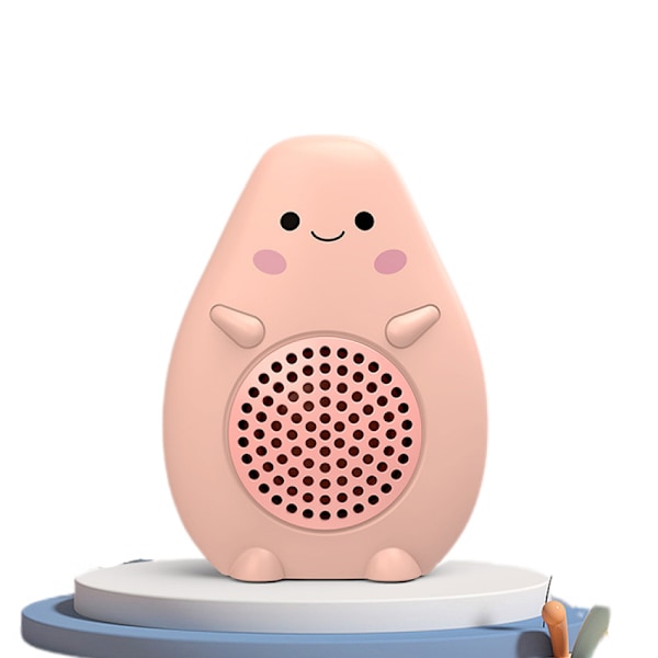 Mini langaton vaaleanpunainen kaiutin, ulkokäyttöön sopiva kannettava bassokaiutin, mukana naru, tukee FM-radiota, TF-kortin toistoa