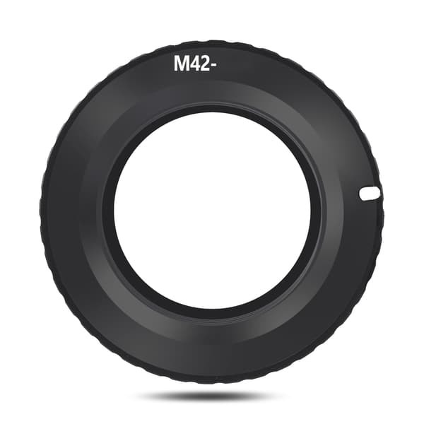 M42-EOS/EF elektrisk adapterring til M42-objektiv til Canon EOS/EF-monteringskamera