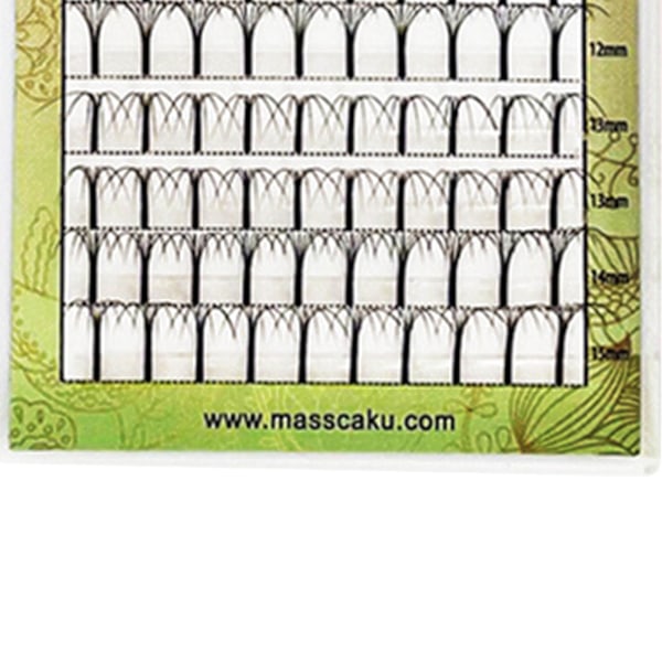 0,07 mm Tykkelse 8‑15 mm Længde Falske Individuelle Vippehår Krøllet Fluffy 6D Falske Vippeextensions C 50 Grader