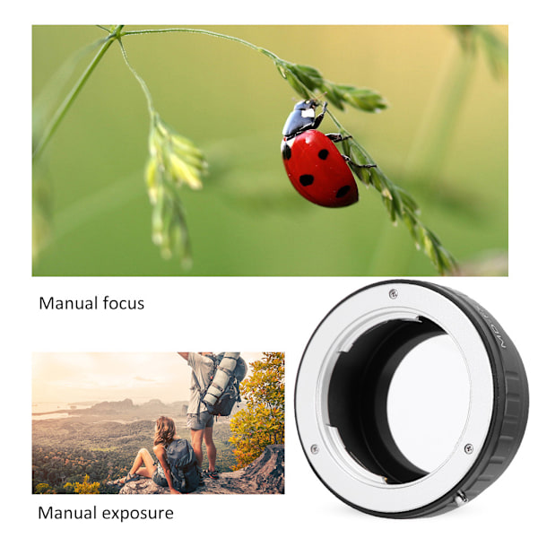 Adapterring för kamerobjektiv för Minolta MD-objektiv till Fujifilm X-Pro1 spegellös kamera