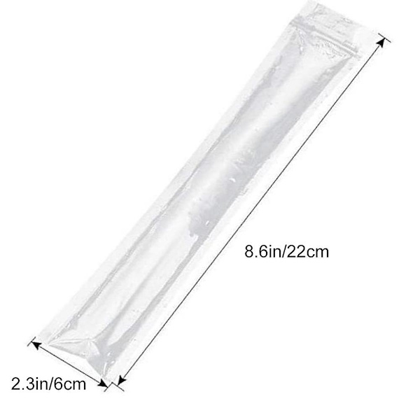 100 st engångsformar för isglass med tratt 22x6cm
