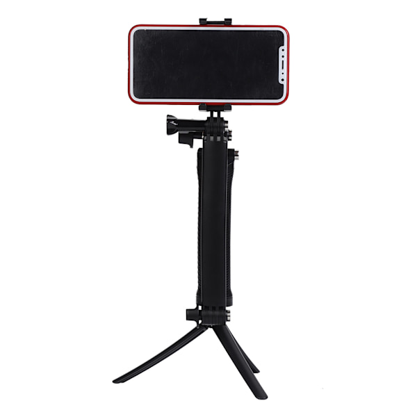 Bärbar Teleskopisk Selfie Stick Stativ Bluetooth Fjärrkontroll Mobiltelefon Klämma Kit