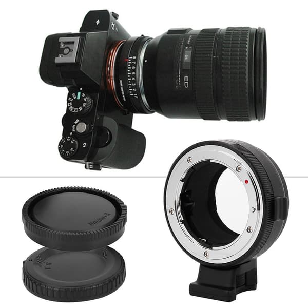 Commlite CM-NF NEX Adapterring for Nikon F(G) Objektiv til Sony E Mount Kamera A7R2 A9