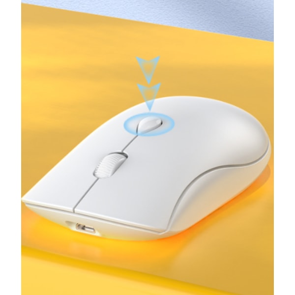 Trådlös mus, 2.4G brusfri mus med USB mottagare - Bärbar datormus för PC, surfplatta, bärbar dator med Windows-system - svart