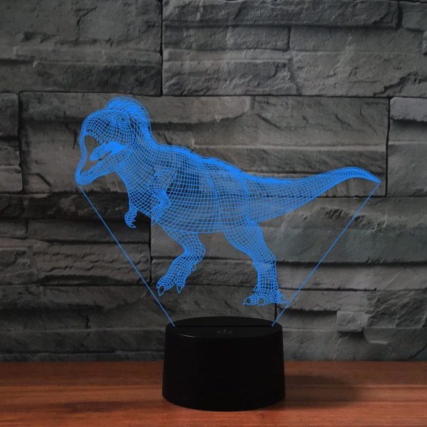 WJ 3D Dinosaur Kaukosäätimellä 16 Värillinen Yövalo Illuusio Akryyli LED Pöytä Yöpöydän Lamppu Lasten Makuuhuoneen Työpöydän Koriste Syntymäpäivälahja Leikki Lapsille