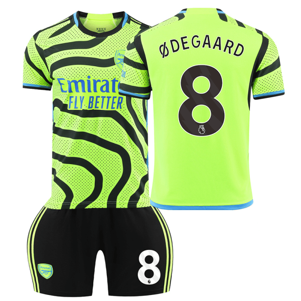 2324 Arsenal udebane grøn trøjesæt No.8 ØDEGAARD XXL