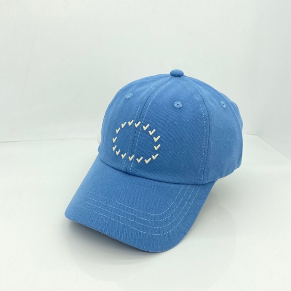 SAYTAY-hatt Dam vår och sommar Enkel liten bokstav Peaked cap Casual Wild Baseball Cap Herr(Blå)
