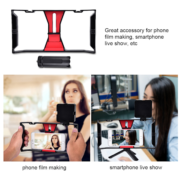 Ulanzi Handheld Video Photography Live Show Bracket Rig med stativ för smartphone