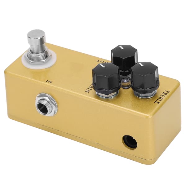 Overdrive-effekt Treble Output Gain 3 Knob Control Metal Shell Elektrisk Guitar Tilbehør