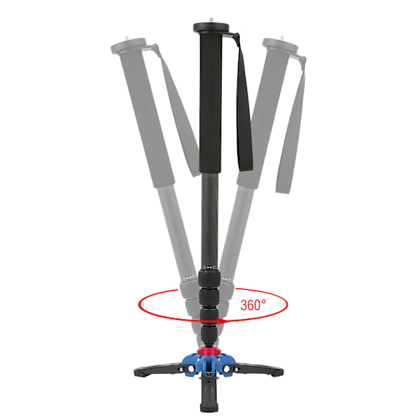 C-333+M-1 Kolfiber Bärbar Utomhus Teleskopisk Monopod Stativ Bergsklättring Käpp för DSLR-kamera
