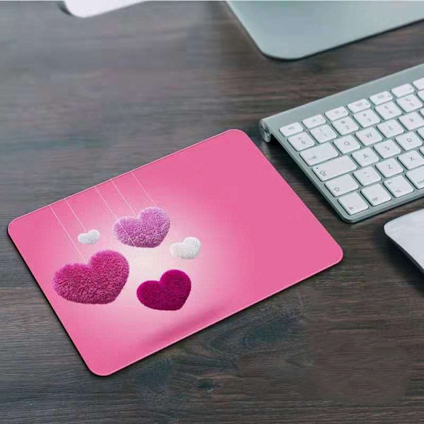 Spillmusematte 210x260x3 mm sklisik spillmusematte kontormusematte rosa