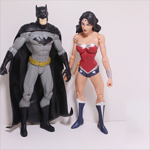 (7 stykker) DC Justice League superhelt S Superman Wonder Woman Batman figur ornamenter 7 pcs/set