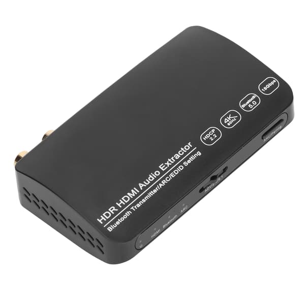 Audio Extractor 4K 60Hz HDR Synkron ARC Audio Splitter med 5.0 Bluetooth-sender til computer