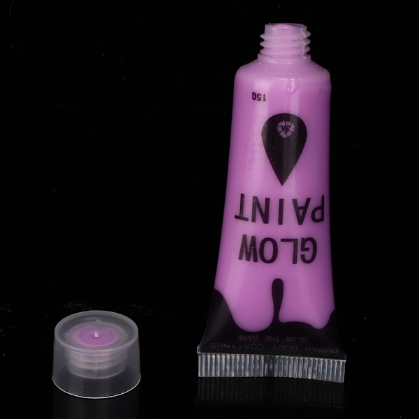 10 stk neglefluorescerende pulver DIY kroppsmaling maling trykk glød lysende verktøy