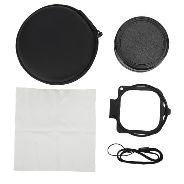 JUNESTAR 16x HD makroobjektiv rød lilla dykkerfilter 58 mm adapterring objektivdæksel til Hero 9