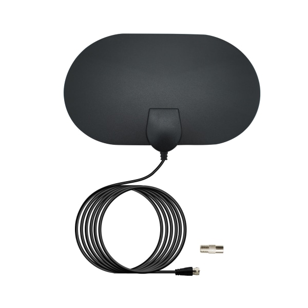 Förstärkt HD TV-antenn - Rund Digital HD-antenn för TV inomhus-med USB -förstärkare Signalförstärkare, koaxialkabel-stöd 1080p