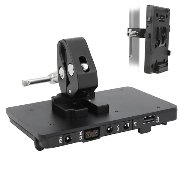 V-formet batteriplate D-tap batteriadaptertilbehør for V-montert kamerabatteri