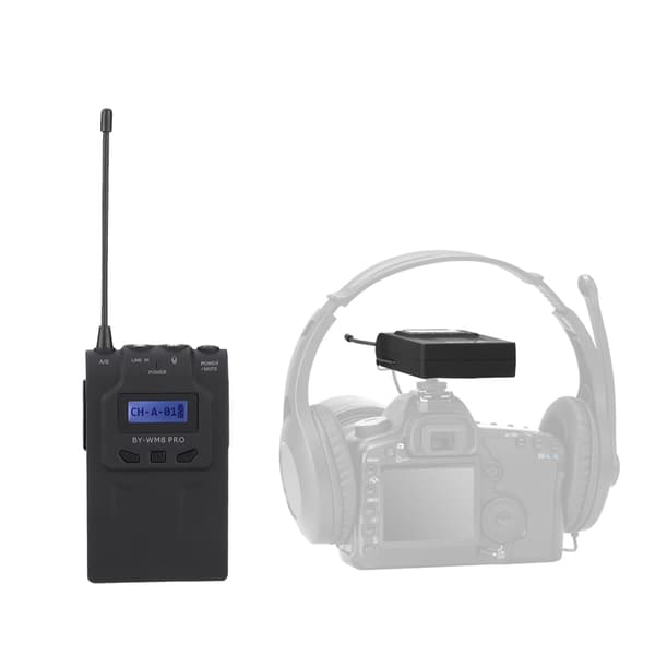 BOYA BY-WM8 Pro K1 UHF trådløst Lavalier mikrofonkit til ENG-videokameraer