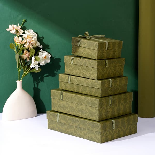 Presentförpackningar 8×7×3 tum, Papperspresentask med lock för presentförpackning, Födelsedagsfest Presentask, Jul Presentförpackningar