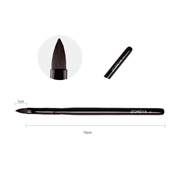 Sminkborste Nylon Concealer Läpp Kosmetisk Borste Skönhetsverktyg