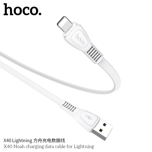 hoco. X40 Ark - Sopii Applen datakaapeleille, universaali mobiilipuhelimen kestävä USB-latauskaapeli