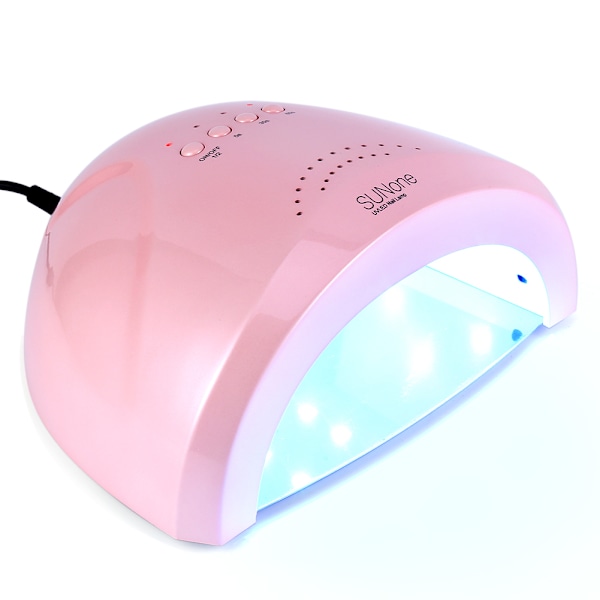 Professionell UV LED-gelnagellackstorkare Manikyrhärdningslampa med rosa