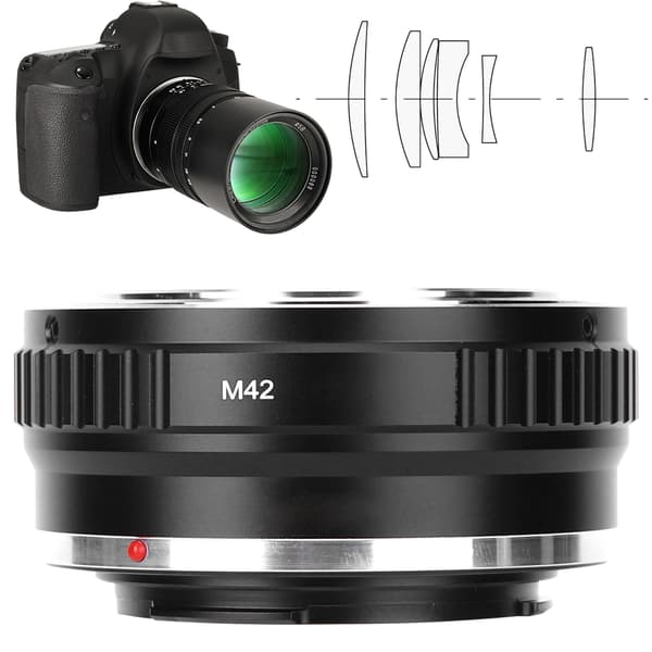Fikaz adapterring til M42-objektiv, der passer til Canon EOS M-seriens spejlløse kamera