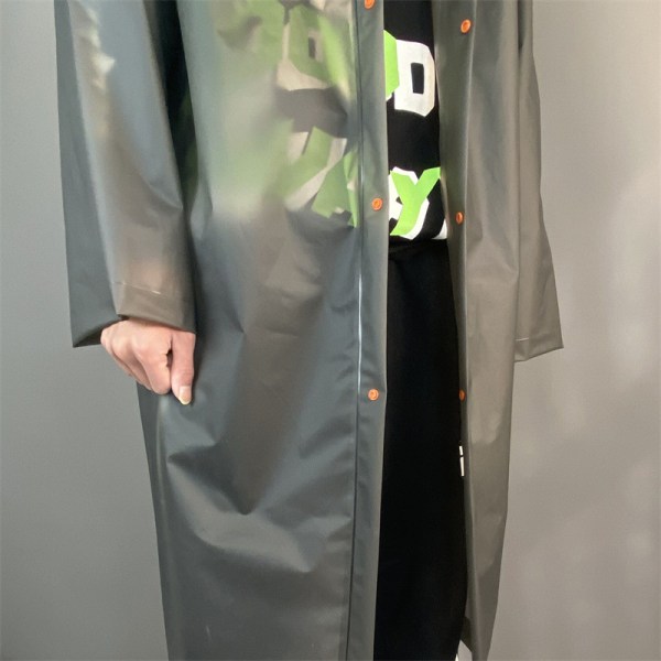 Regnrockar för vuxna Återanvändbara - EVA Regnponchos Regnjackor Regnjackor för män Dam Regnkläder i plast (storlek XL)