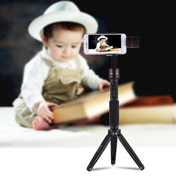 PULUZ Mini hopfällbart aluminiumlegering skrivbordsstativ stativfäste för DSLR-kameror