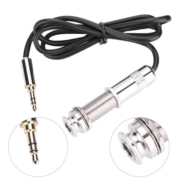 R2 Resonans Pickup med Endpin Jack Effekt Regulator Högtalare för Akustisk Gitarr
