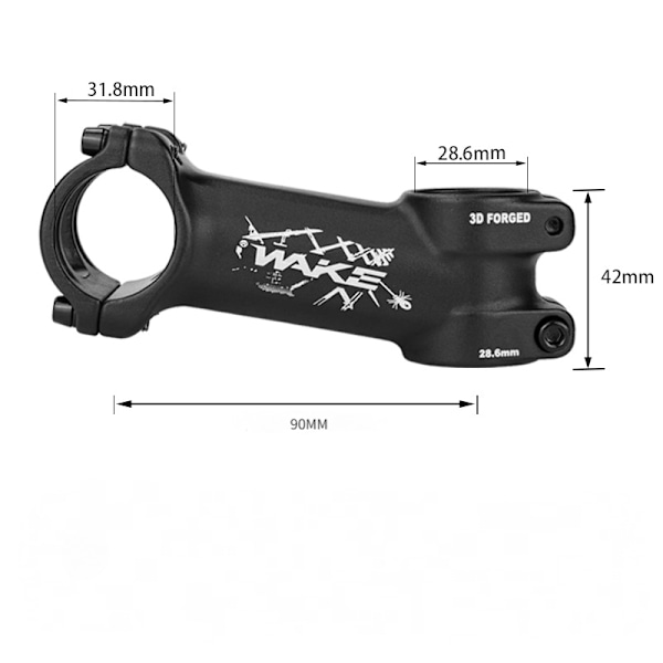 10, 17, 25, 35, 4 grader 31,8 Cykelstam styre-25 grader (A001-2)-110mm (ett set)