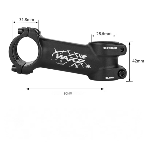 10, 17, 25, 35, 4 grader 31,8 sykkelstam styre-35 grader (A001-2)-100mm (ett sett)