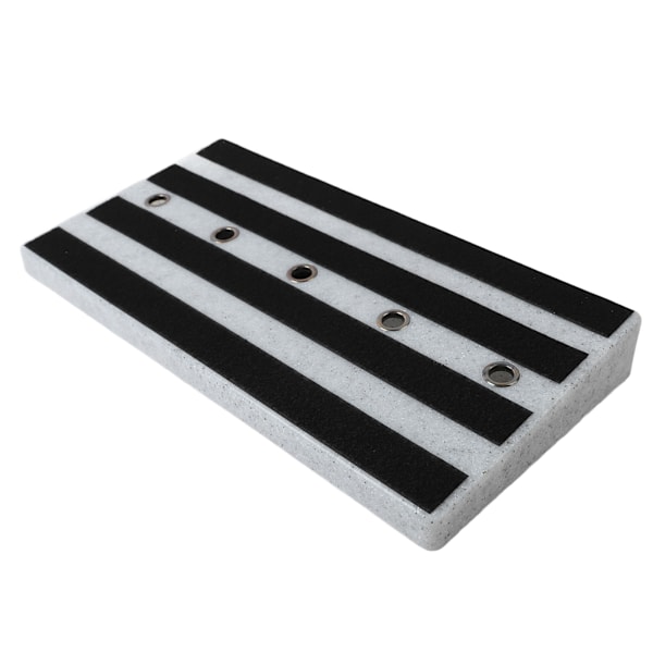 Gitarreffektpedalbord PE borrelås feste instrumenttilbehør for ytelse Hvit marmor design