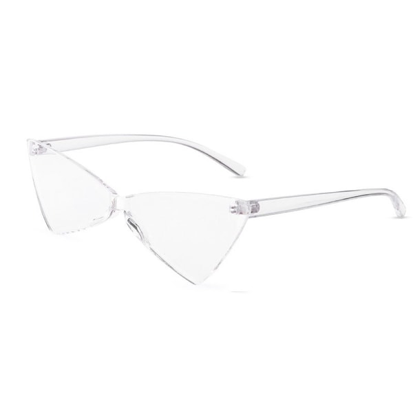 Triangle Rimless Solbriller One Piece Farvede Transparente Solbriller Til Kvinder og Mænd Det Bedste Valg Til Fødselsdagsgaver Og Feriegaver