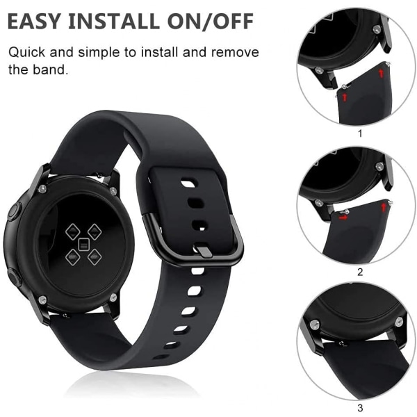 För rem kompatibel 19mm ID205L Veryfitpro Smart Watch, snabbkoppling mjukt silikon ingen blekning mönster tryckt blomma ersättningsrem för ID205L, ID2