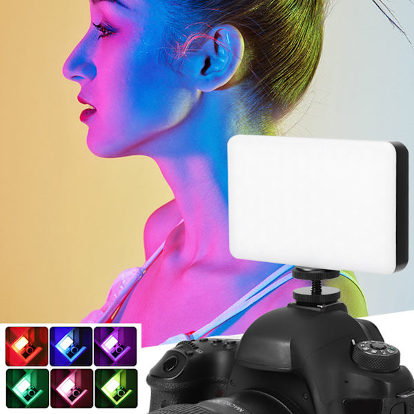 VIJIM VL120 Dubbel Färgtemperatur 3200‑5600K Fyllningsljus med Softbox 6 Färgfilter