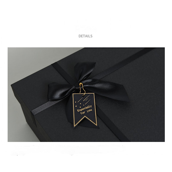 Presentförpackningar med lock för presenter, presentförpackningar med band för jul, mors dag, helgdagar, fars dag（6,6x4,7x2,3 tum）
