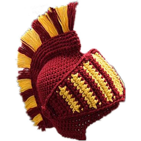 Flyou Peruk Skägg Hattar Handgjorda Stickade Varma Vintermössor Skid Roliga Maskor Beanie för Män Kvinnor, 01