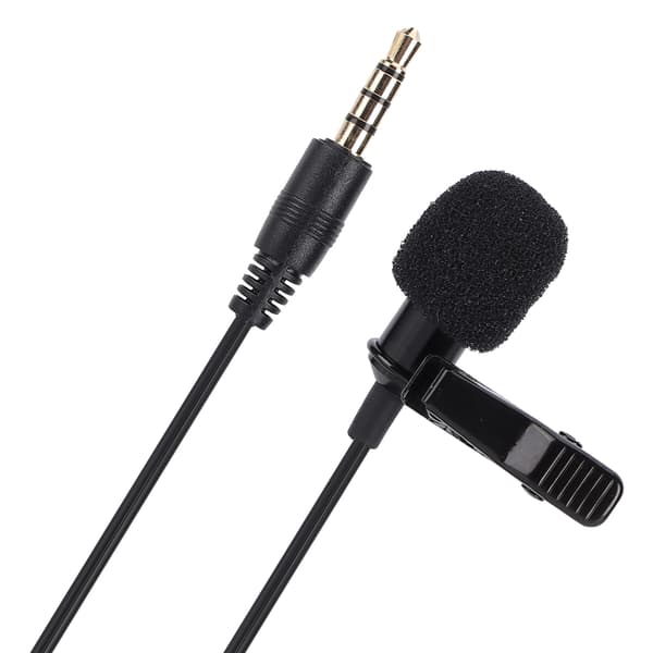 Klipsmikrofon Wearable Lavalier Lapel Professional for Computer Smartphone Tablet(M1 Single Head )